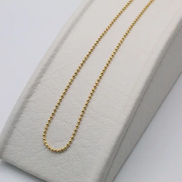 Cadena Militar Diamantada 1,5mm-65cm Hombre