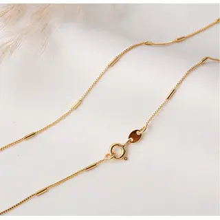 Cadena Veneciana Palito 1mm-45cm Mujer