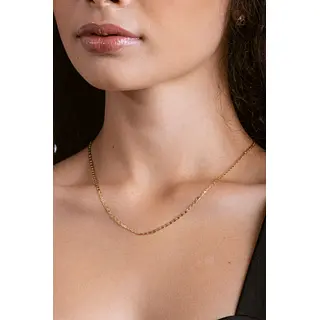 Cadena Escalera Plana Borde 45cm-2mm Mujer