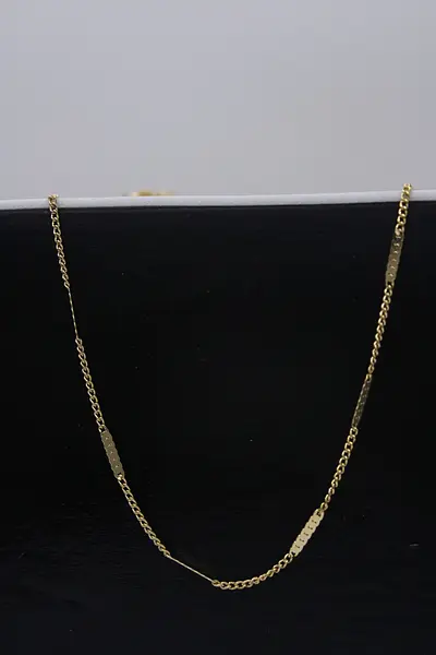 Cadena Eslabón Con Palitos 45cm Mujer