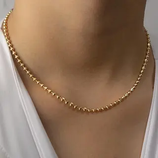 Cadena Militar Diamantada 3mm-40cm Mujer