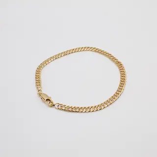 Pulsera Cubana Continua 4mm 19 Cm