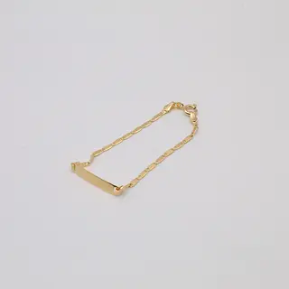 Pulsera Esclava Tejido Escalera 2mm 14cm