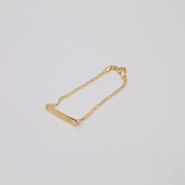 Pulsera Esclava Tejido Escalera 2mm 14cm