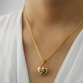 Dije Corazon Abombado Dm 1,5cm