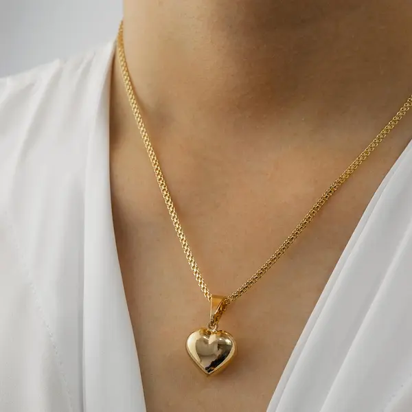 Dije Corazon Abombado Dm 1,5cm