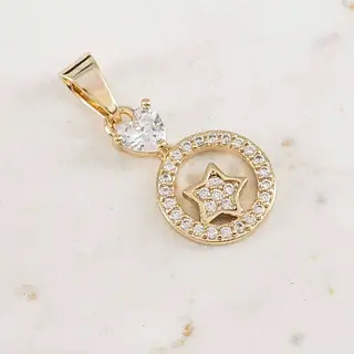 Dije Circulo Y Estrella Circones