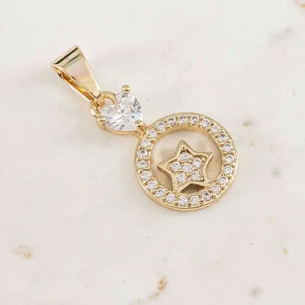 Dije Circulo Y Estrella Circones