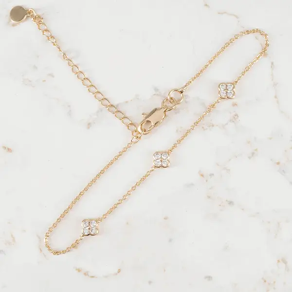 Pulsera Aros Trébol Circones X3