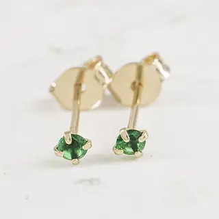 Topo Chispa Esmeralda 4 Puntas 3mm