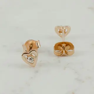 Topo Corazón Mini Circón