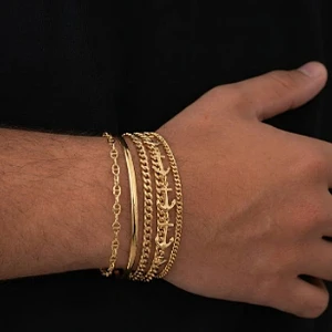 PULSERAS EN ORO LAMINADO 18K/ GARANTIA 5 AÑOS 